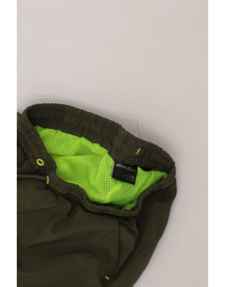 EDDIE BAUER Boys Sport Shorts 7-8 Years Small  Green Polyester Vintage Eddie Bauer and Second-Hand Eddie Bauer from Messina Hembry 