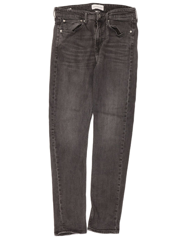 Calvin Klein Mens Slim Jeans W32 L32 Grey Cotton