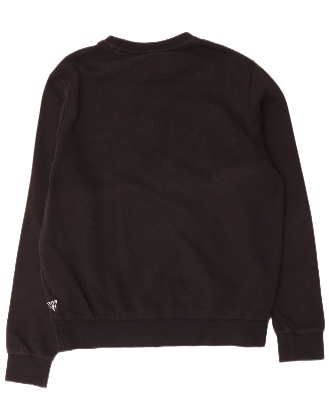 Guess Mens Graphic Sweatshirt Jumper UK 34 Small Black Cotton