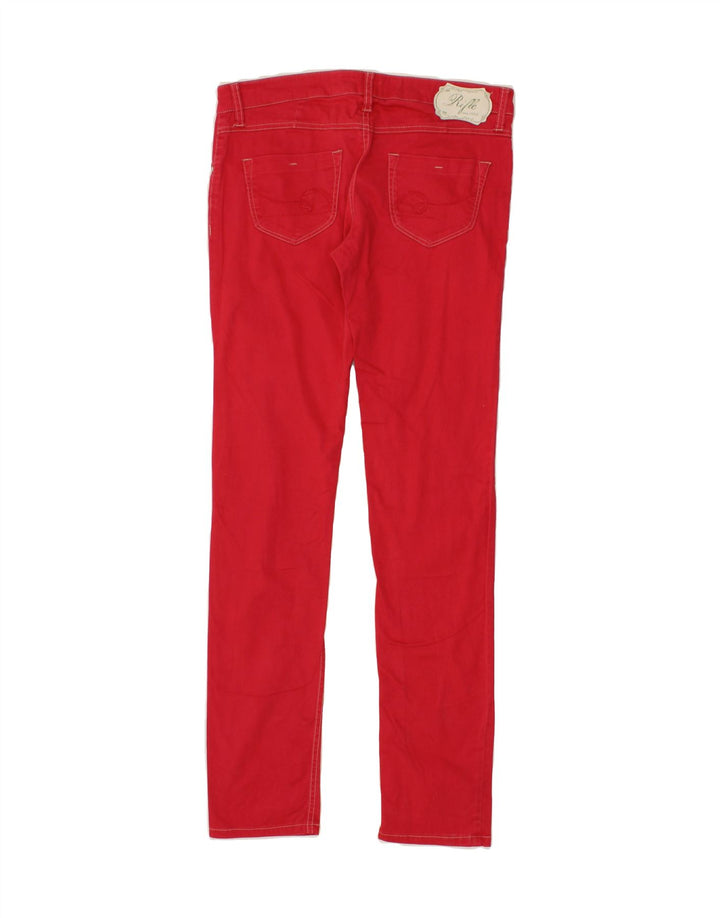 RIFLE Womens Slim Jeans W30 L32 Red Cotton Vintage Rifle and Second-Hand Rifle from Messina Hembry 