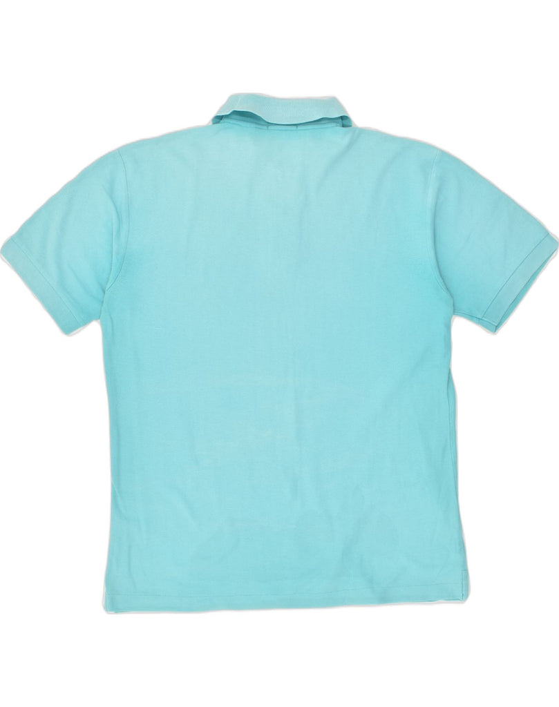 FILA Mens Polo Shirt IT 50 Medium Turquoise Cotton | Vintage Fila | Thrift | Second-Hand Fila | Used Clothing | Messina Hembry 