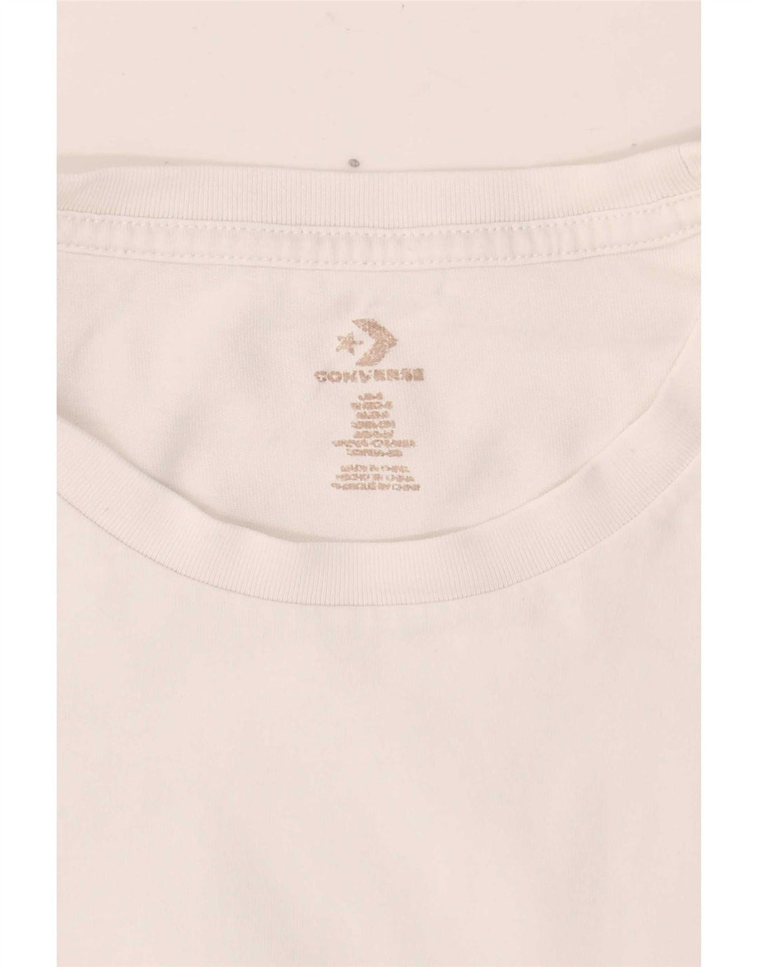 Converse Womens T-Shirt Top UK 14 Medium White