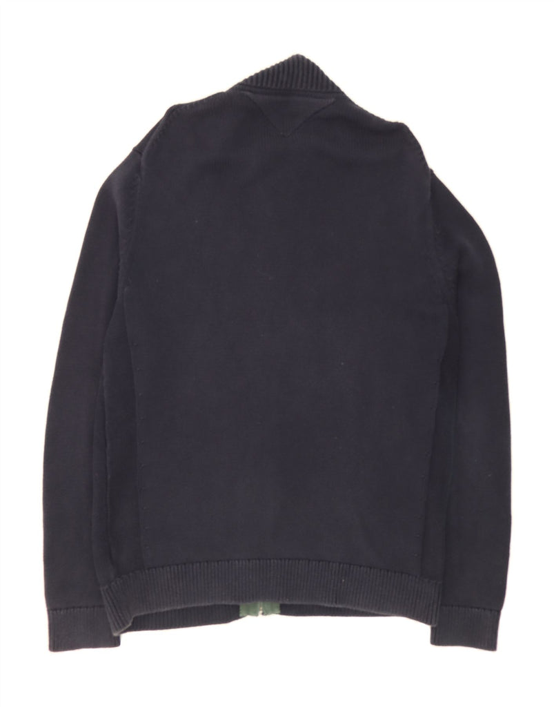 TOMMY HILFIGER Mens Tracksuit Top Jacket Medium Navy Blue Cotton Vintage Tommy Hilfiger and Second-Hand Tommy Hilfiger from Messina Hembry 