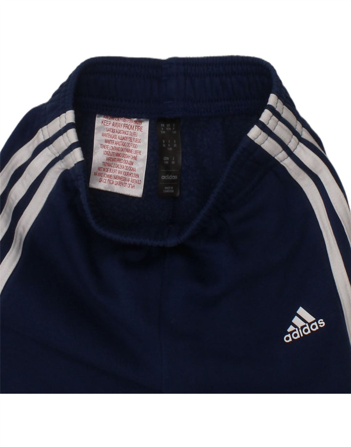 ADIDAS Baby Boys Joggers Tracksuit Trousers 9-12 Months  Navy Blue Cotton