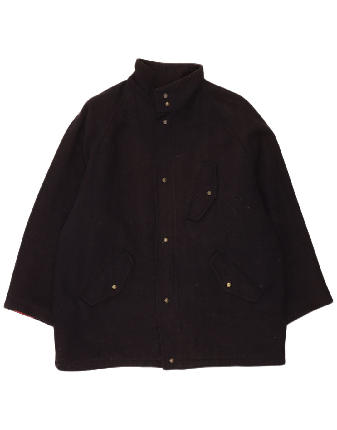 Ivy Oxford Mens Overcoat UK 44 2XL Navy Blue