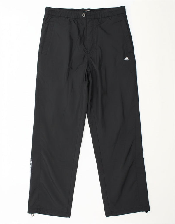 Adidas Mens Straight Chino Trousers Medium Black Polyester