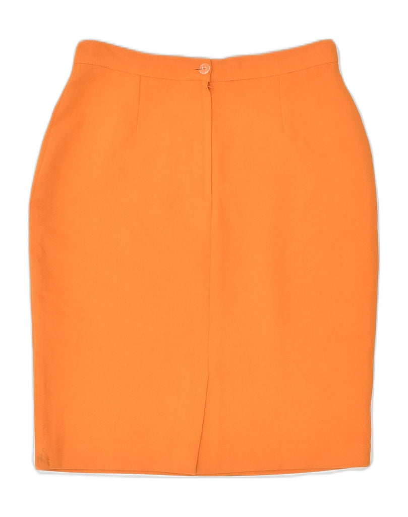 VINTAGE Womens Pencil Skirt IT 44 Medium W28 Orange | Vintage | Thrift | Second-Hand | Used Clothing | Messina Hembry 