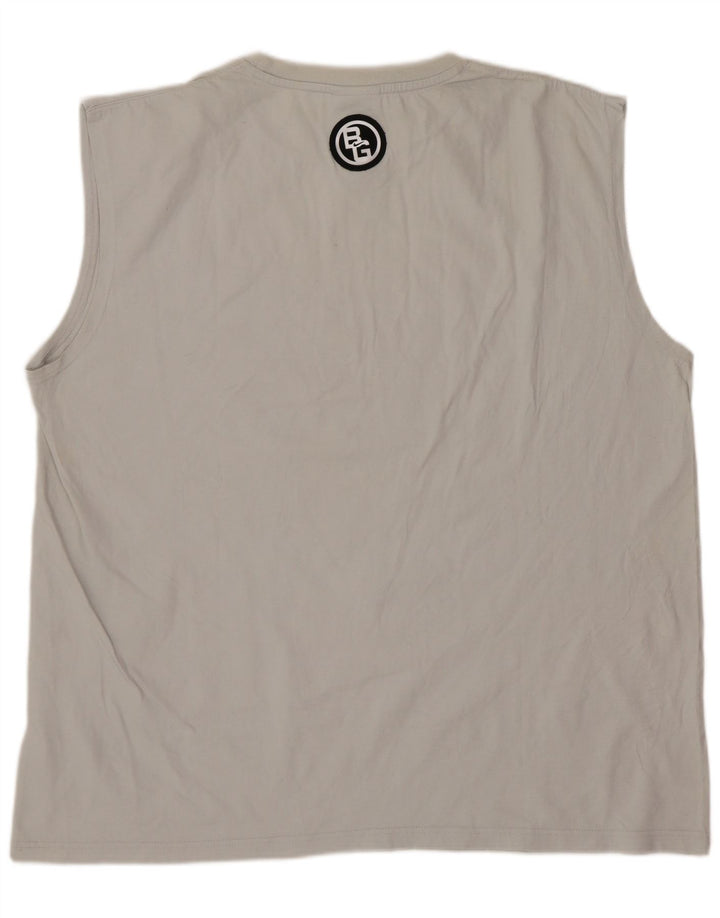 Nike Mens Graphic Vest Top XL White Cotton Sports