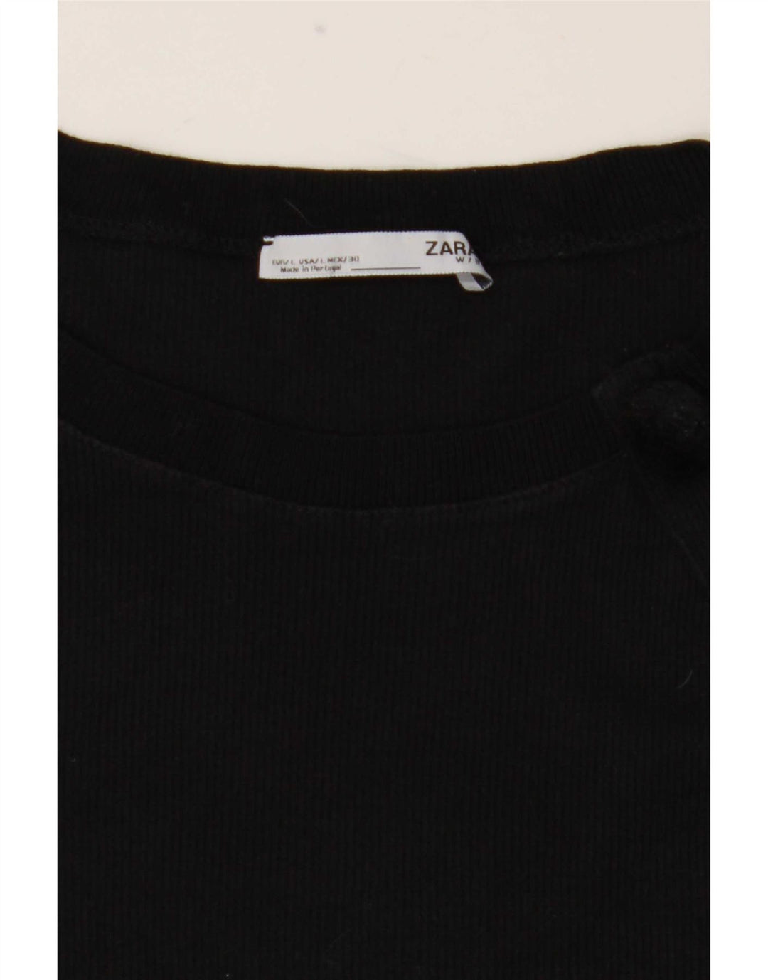 Zara Womens Graphic T-Shirt Top UK 14 Large Black