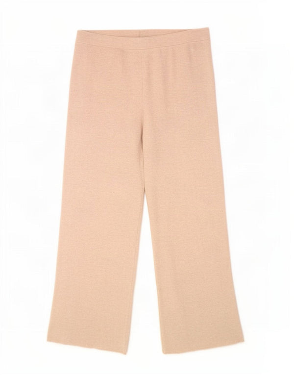 Zara Womens Tracksuit Trousers UK 12 Medium Beige Polyester
