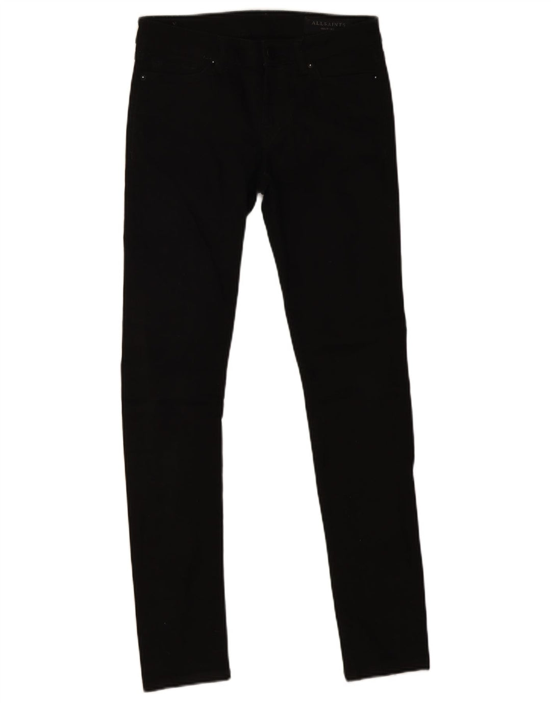 All Saints Womens Skinny Jeans W26 L28 Black Cotton