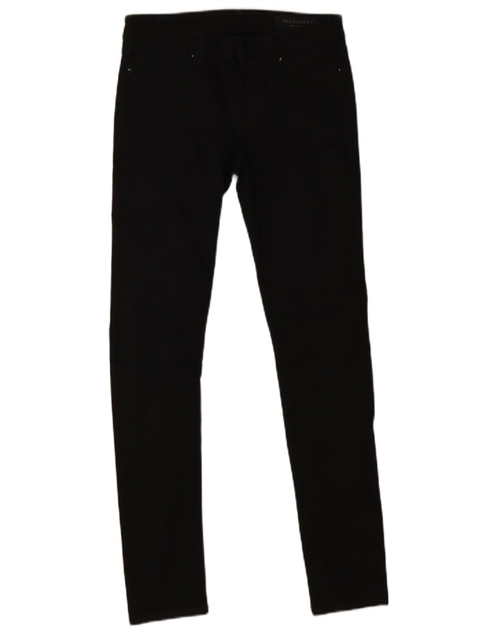 All Saints Womens Skinny Jeans W26 L28 Black Cotton