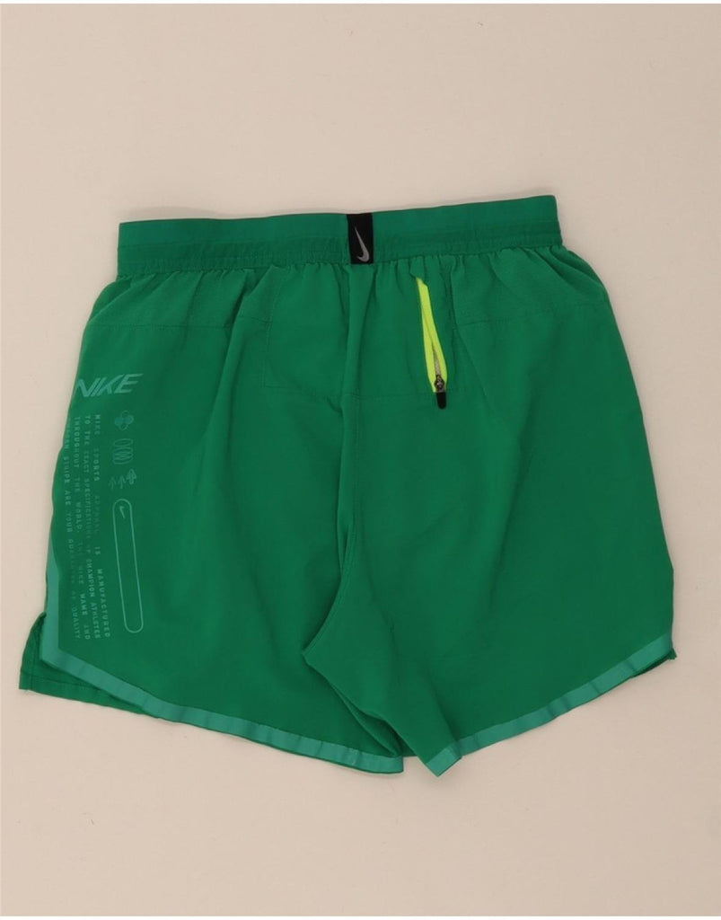 NIKE Mens Sport Shorts UK 10 Small Green Vintage Nike and Second-Hand Nike from Messina Hembry 