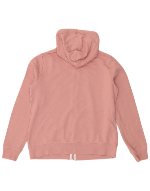 Crew Clothing Womens Zip Hoodie Sweater UK 12 Medium Pink Cotton
