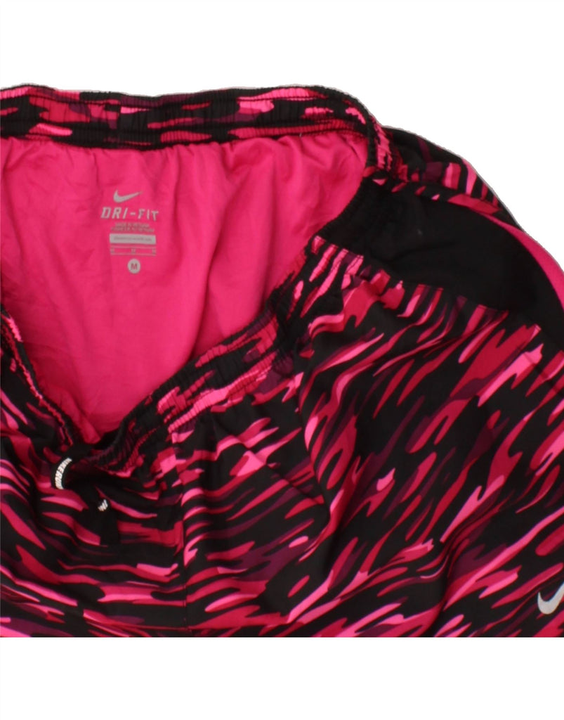 NIKE Womens Sport Shorts UK 14 Medium Pink Camouflage Polyester Vintage Nike and Second-Hand Nike from Messina Hembry 
