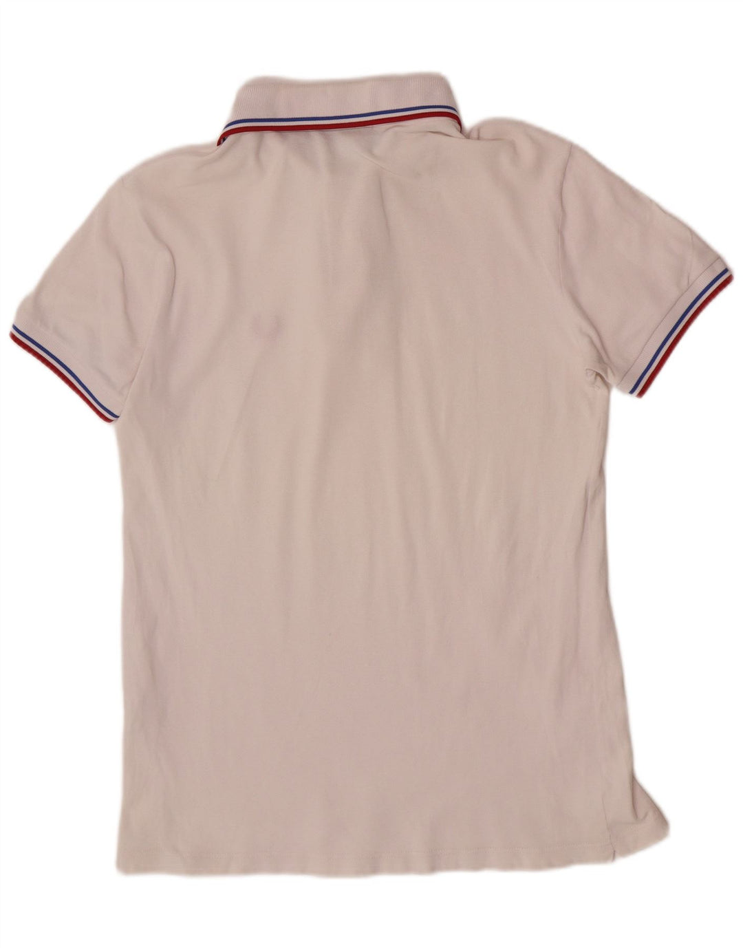 Fred Perry Mens Polo Shirt Small White Striped Cotton