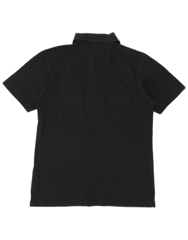 NAVIGARE Mens Polo Shirt Medium Black Cotton