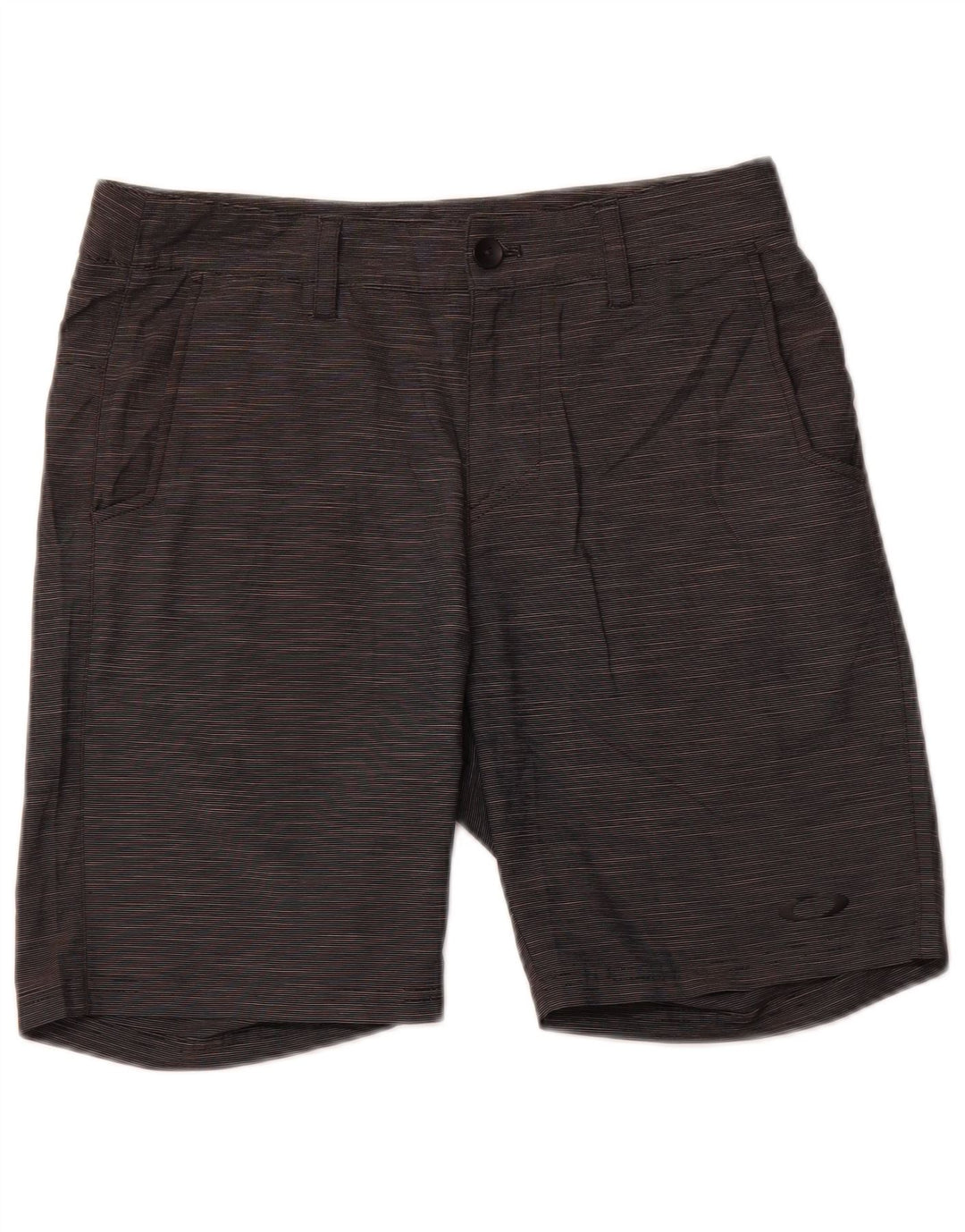 Oakley Mens Regular Fit Chino Shorts W30 Medium Grey Pinstripe Sports