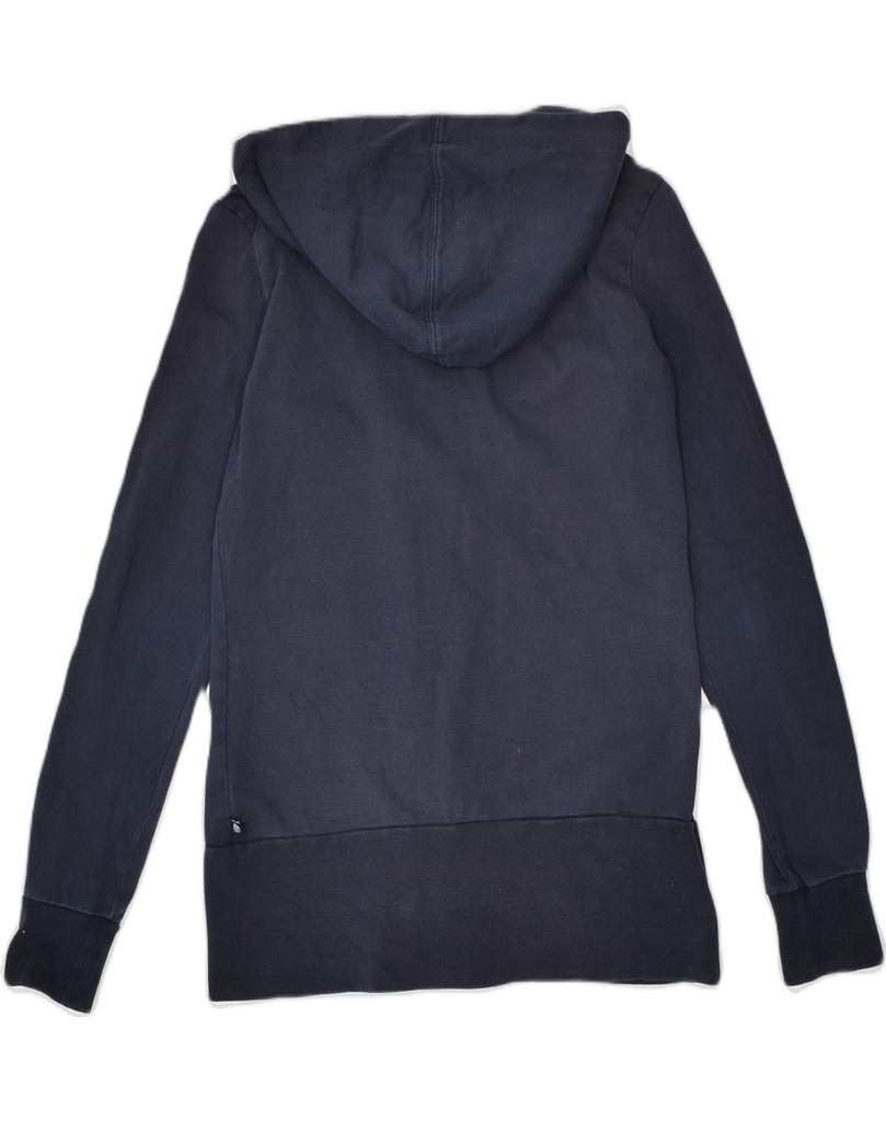 NORTH SAILS Womens Zip Hoodie Sweater UK 8 Small Navy Blue Cotton | Vintage North Sails | Thrift | Second-Hand North Sails | Used Clothing | Messina Hembry 