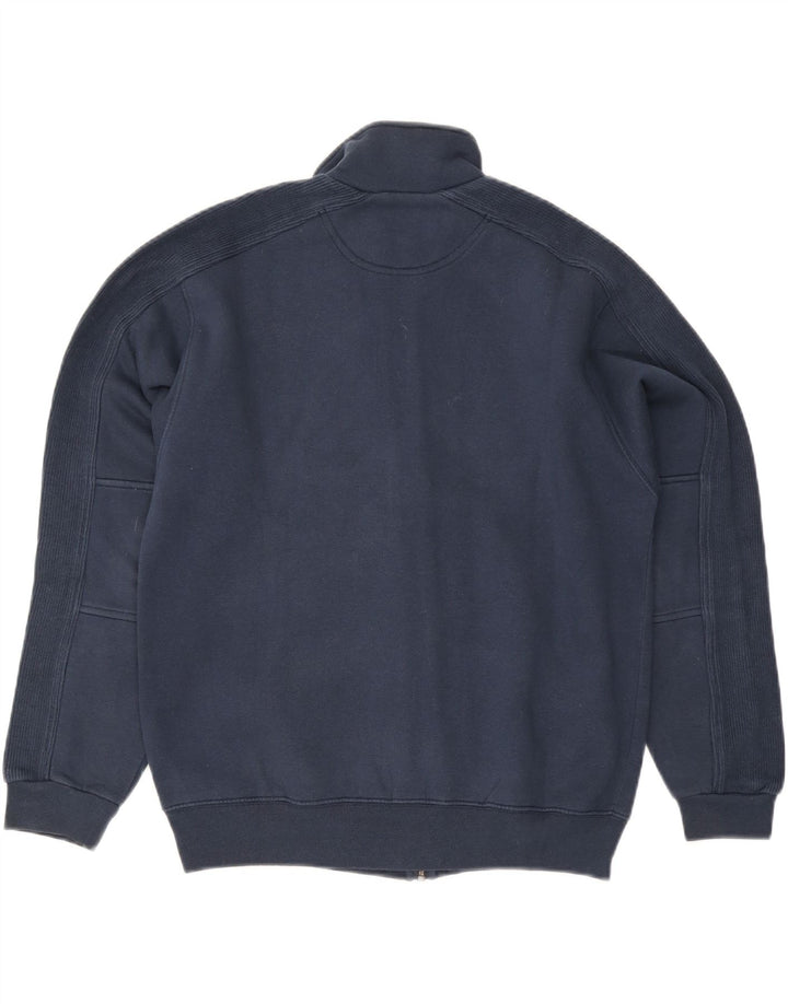Champion Mens Tracksuit Top Jacket Medium Navy Blue Cotton