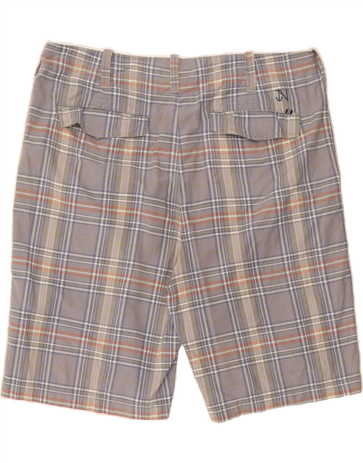 NAUTICA Mens Chino Shorts W40 XL Grey Check Cotton Vintage Nautica and Second-Hand Nautica from Messina Hembry 