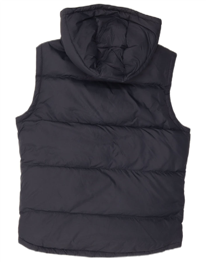 Jack Wills Mens Hooded Padded Gilet UK 36 Small Navy Blue