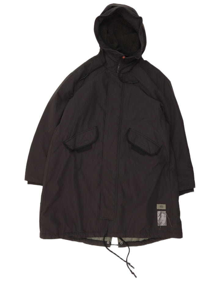 G-Star Mens Hooded Parka Jacket UK 42 XL Black Polyester