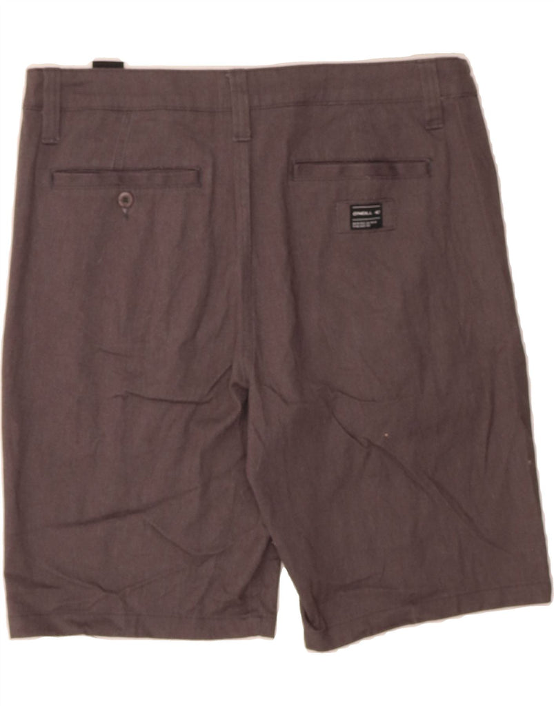 O'NEILL Mens Standard Fit Chino Shorts W34 Large Grey Cotton Vintage O'Neill and Second-Hand O'Neill from Messina Hembry 