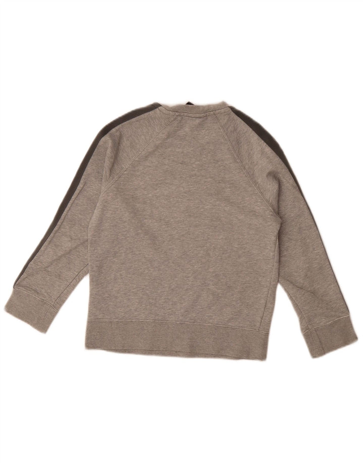 Nike Boys Graphic Sweatshirt Jumper 8-9 Years Small Grey Cotton