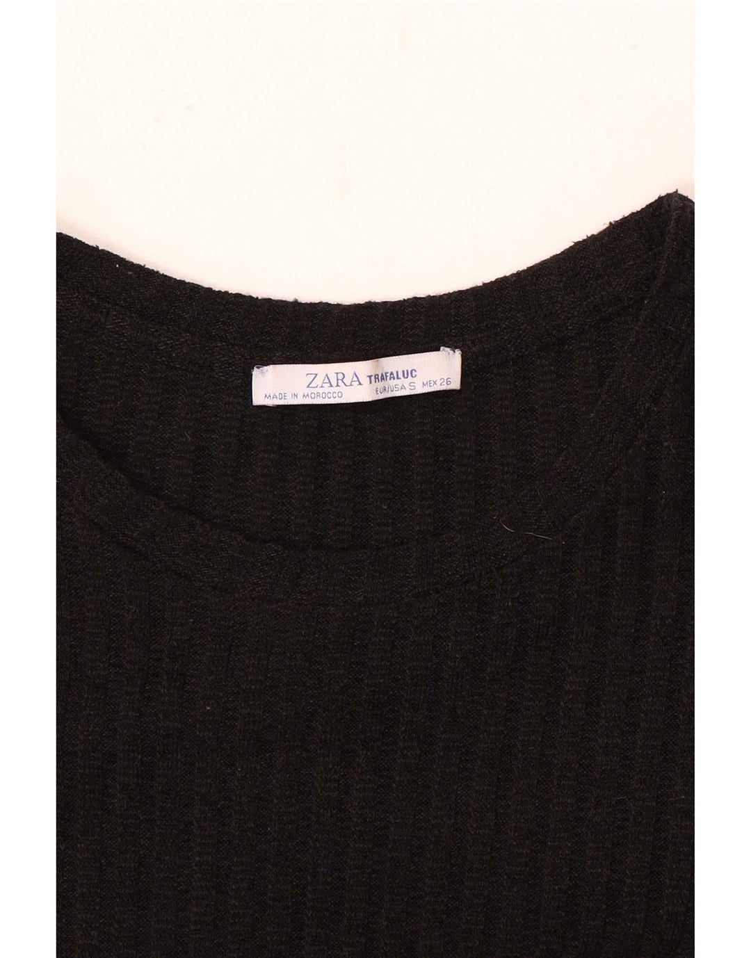Zara Womens Jumper Dress UK 10 Small Black