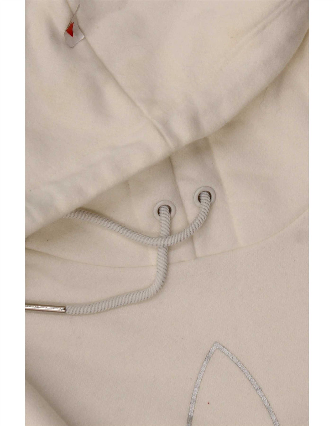 Adidas Womens Graphic Hoodie Jumper IT 44 Medium White