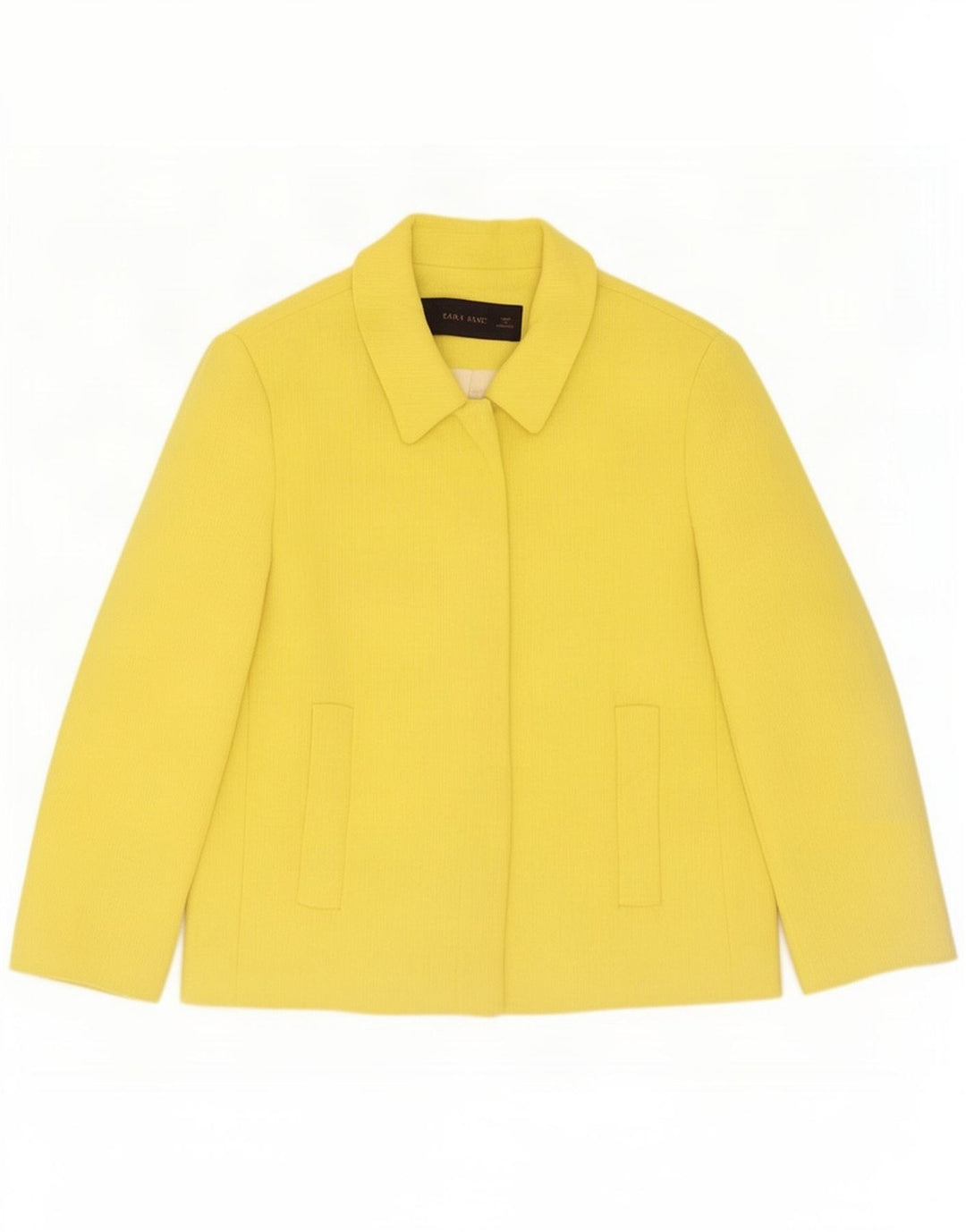 Zara Womens Blazer Jacket UK 14 Large Yellow