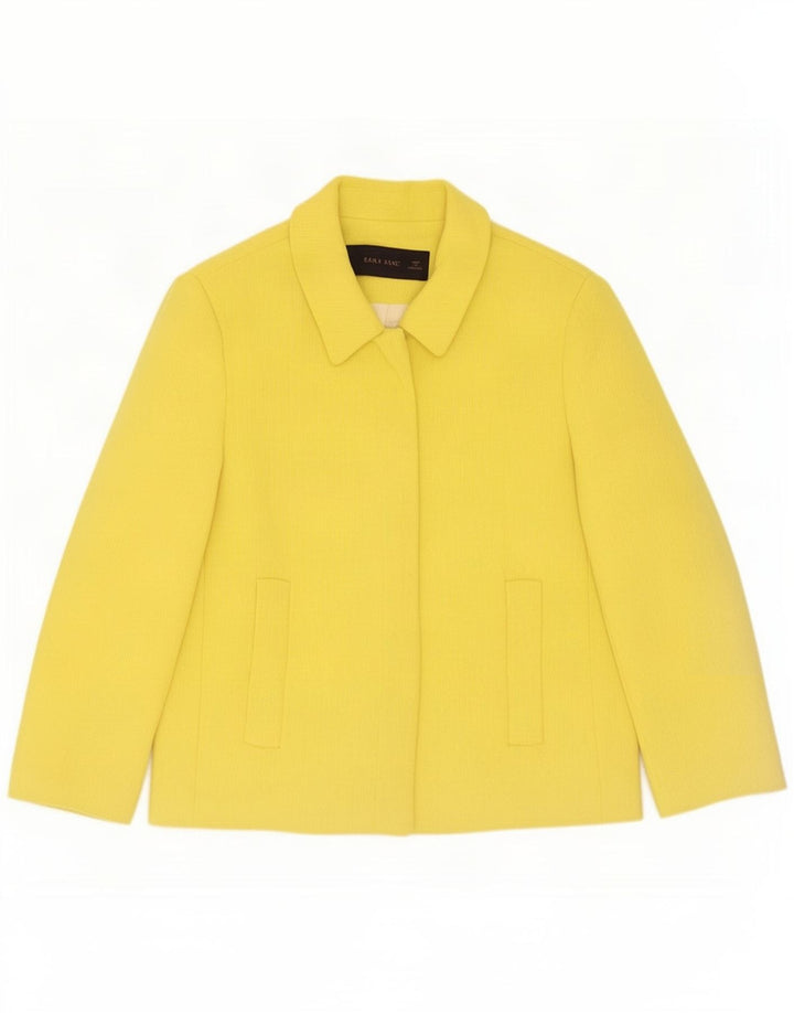 Zara Womens Blazer Jacket UK 14 Large Yellow