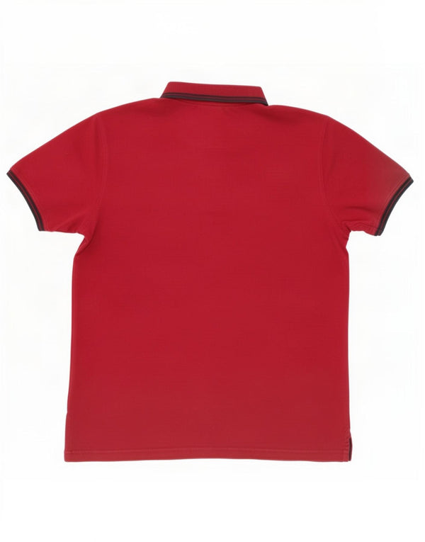 Harmont & Blaine Mens Regular Fit Polo Shirt Large Red Cotton