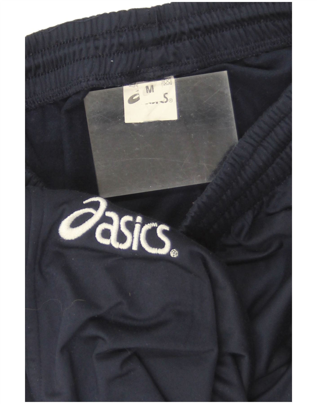 Asics Mens Graphic Tracksuit Trousers Medium  Navy Blue Polyester