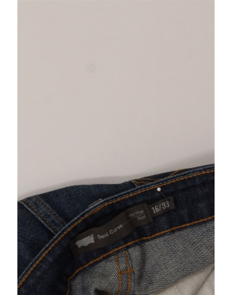 LEVI'S Womens Demi Curve Mid Rise Bootcut Jeans US 16 2XL W33 L32 Blue Vintage Levi's and Second-Hand Levi's from Messina Hembry 