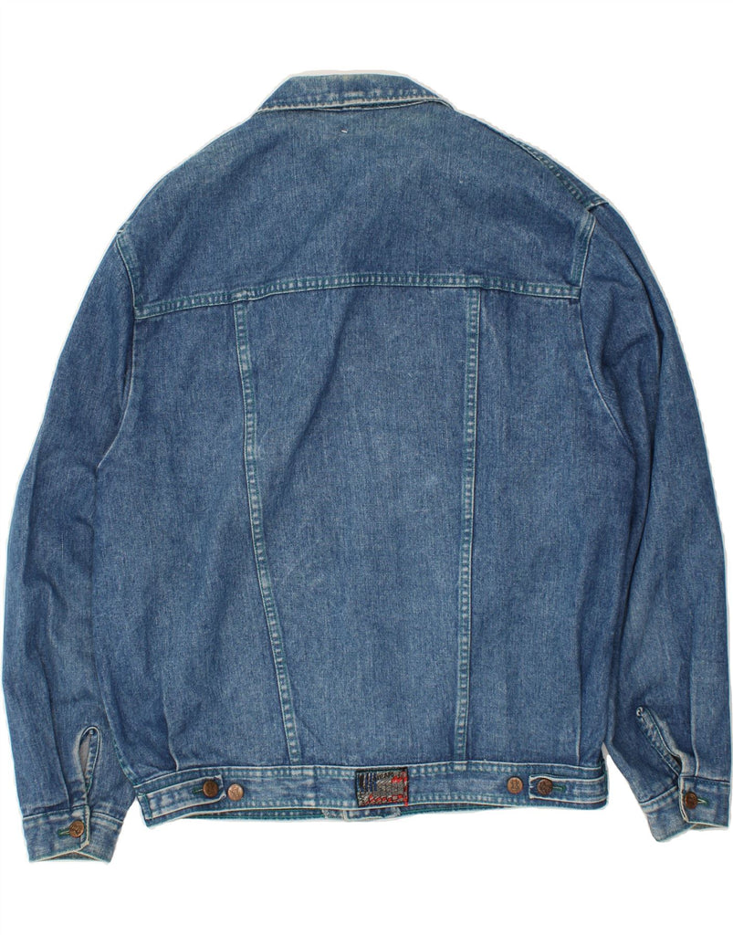 VINTAGE Mens Denim Jacket IT 50 Large Blue Cotton Vintage Vintage and Second-Hand Vintage from Messina Hembry 