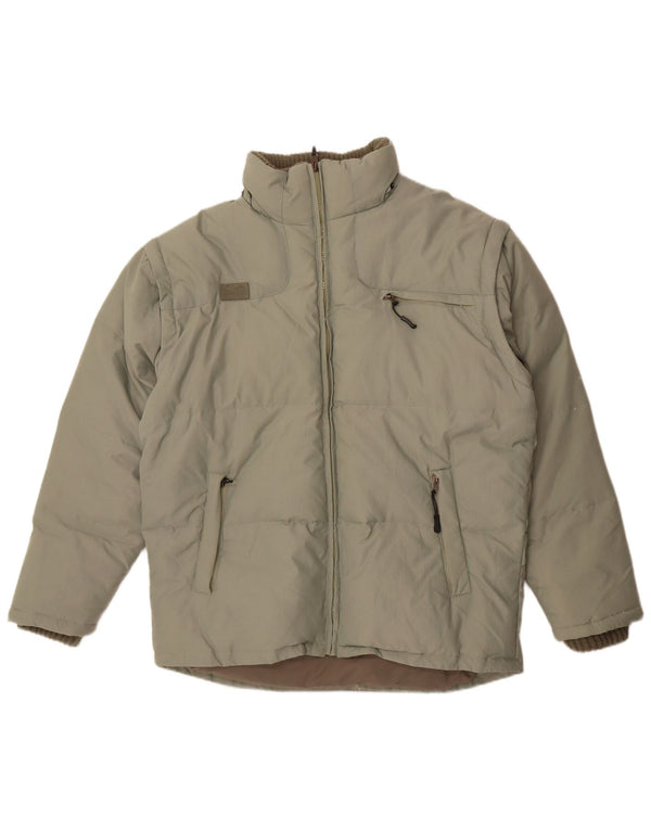 Fila Mens Padded Jacket UK 40 Large Green Polyester