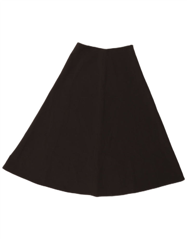 Benetton Womens A-Line Skirt UK 6 XS W24 Black Polyester