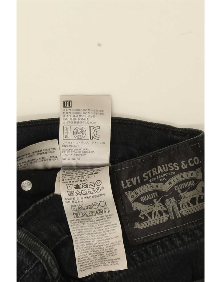 Levi's Mens Slim Jeans W34 L30 Black Cotton