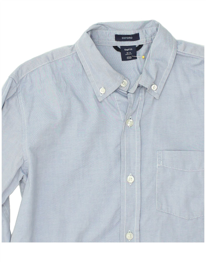 GAP Boys Oxford Shirt 10-11 Years Blue Cotton | Vintage Gap | Thrift | Second-Hand Gap | Used Clothing | Messina Hembry 