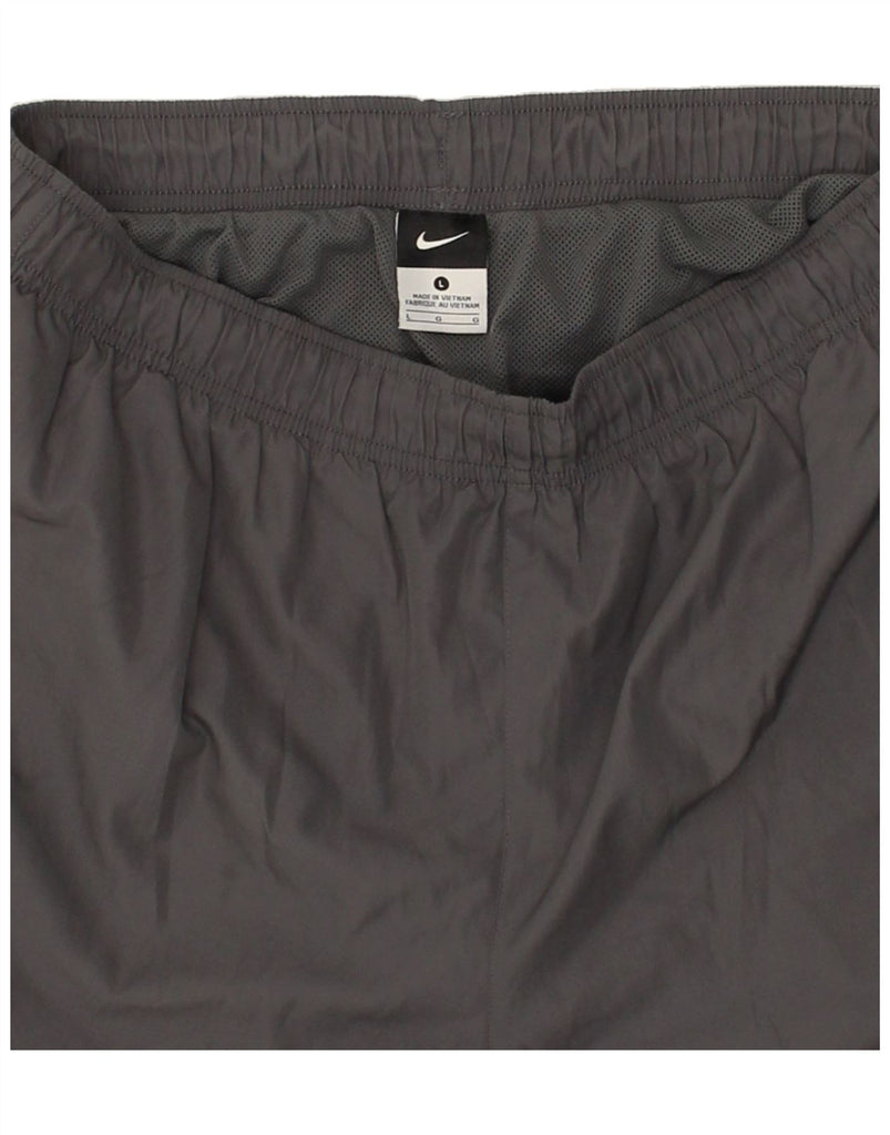 NIKE Mens Sport Shorts Large Grey Polyester | Vintage Nike | Thrift | Second-Hand Nike | Used Clothing | Messina Hembry 