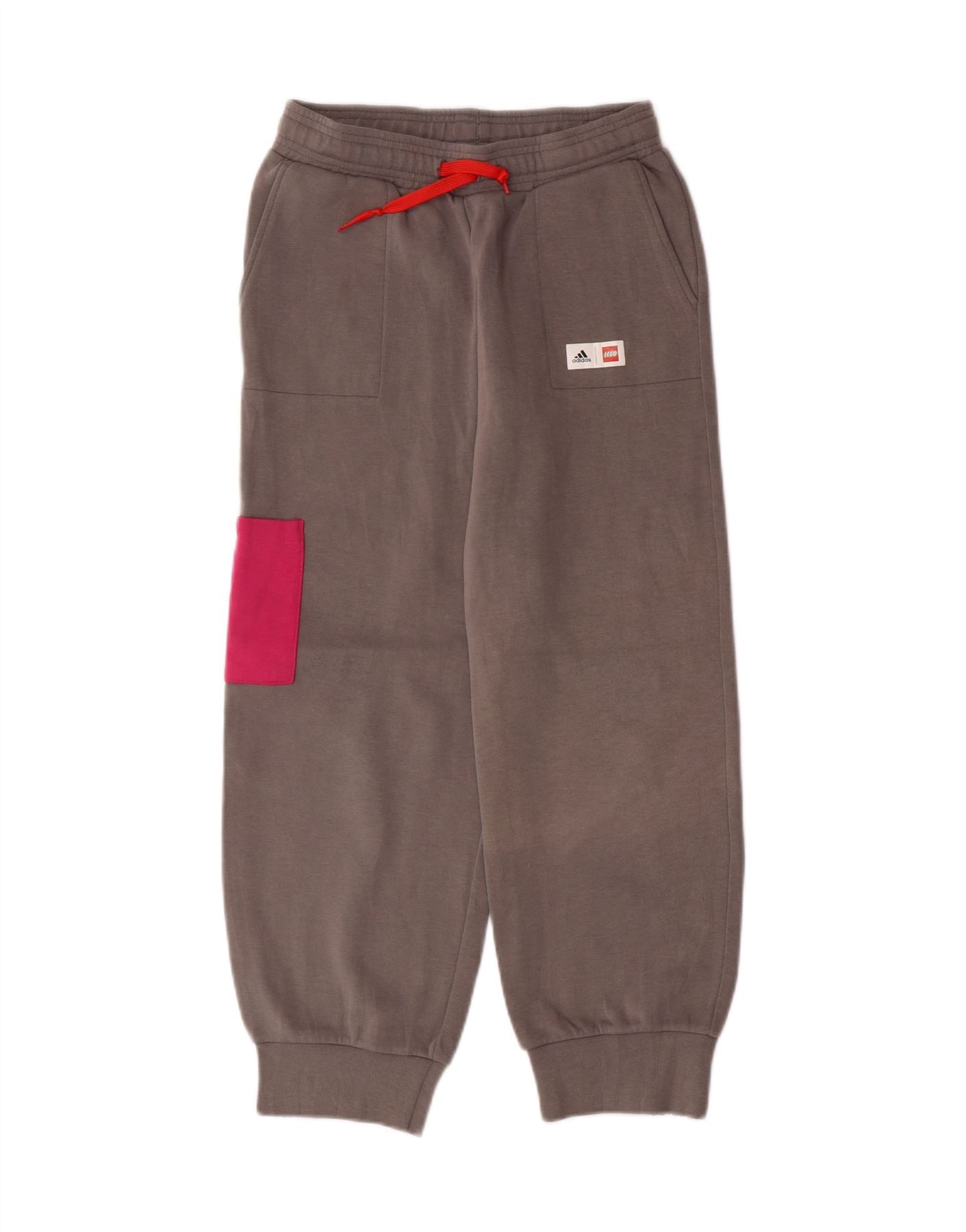 Pantalon de survêtement pour fille ADIDAS Joggers 11-12 ans Gris colorblock