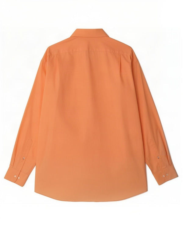 Tommy Hilfiger Mens Regular Fit Shirt Size 16 1/2 Large Orange Cotton