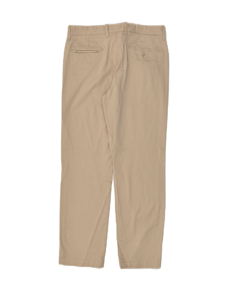 J. CREW Mens Stretch Straight Chino Trousers W31 L32 Beige Cotton | Vintage J. Crew | Thrift | Second-Hand J. Crew | Used Clothing | Messina Hembry 