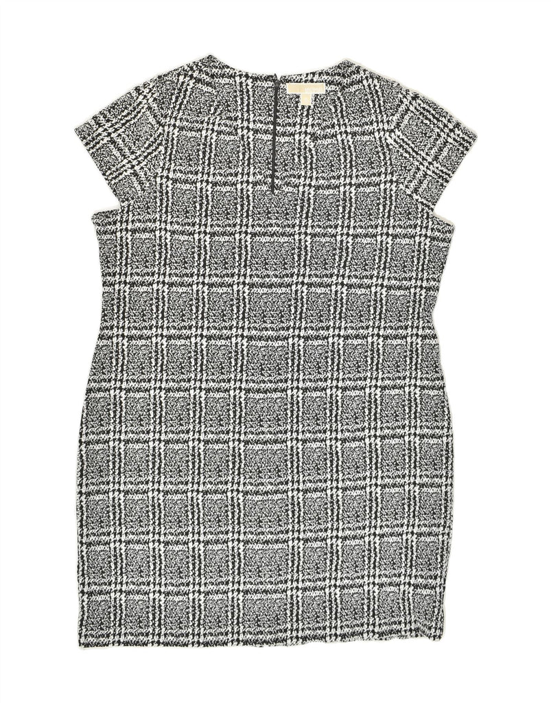 MICHAEL KORS Womens Short Sleeves Basic Dress UK 20 2XL Grey Check | Vintage Michael Kors | Thrift | Second-Hand Michael Kors | Used Clothing | Messina Hembry 