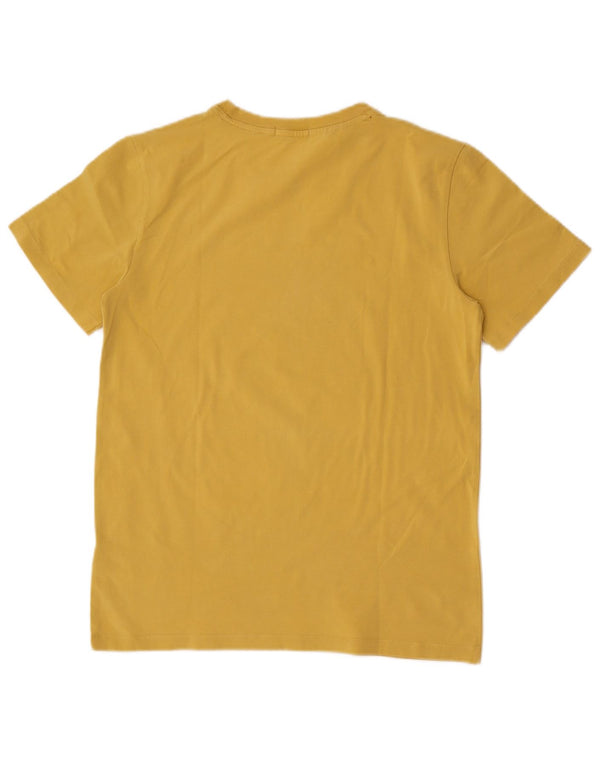Calvin Klein Jeans Boys Graphic T-Shirt Top 15-16 Years Yellow Cotton