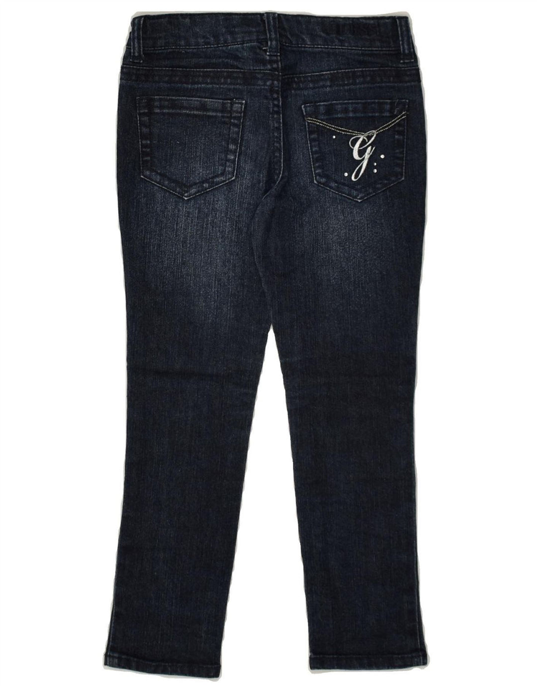 GUESS Girls Skinny Jeans 5-6 Years W22 L20 Navy Blue Cotton | Vintage Guess | Thrift | Second-Hand Guess | Used Clothing | Messina Hembry 