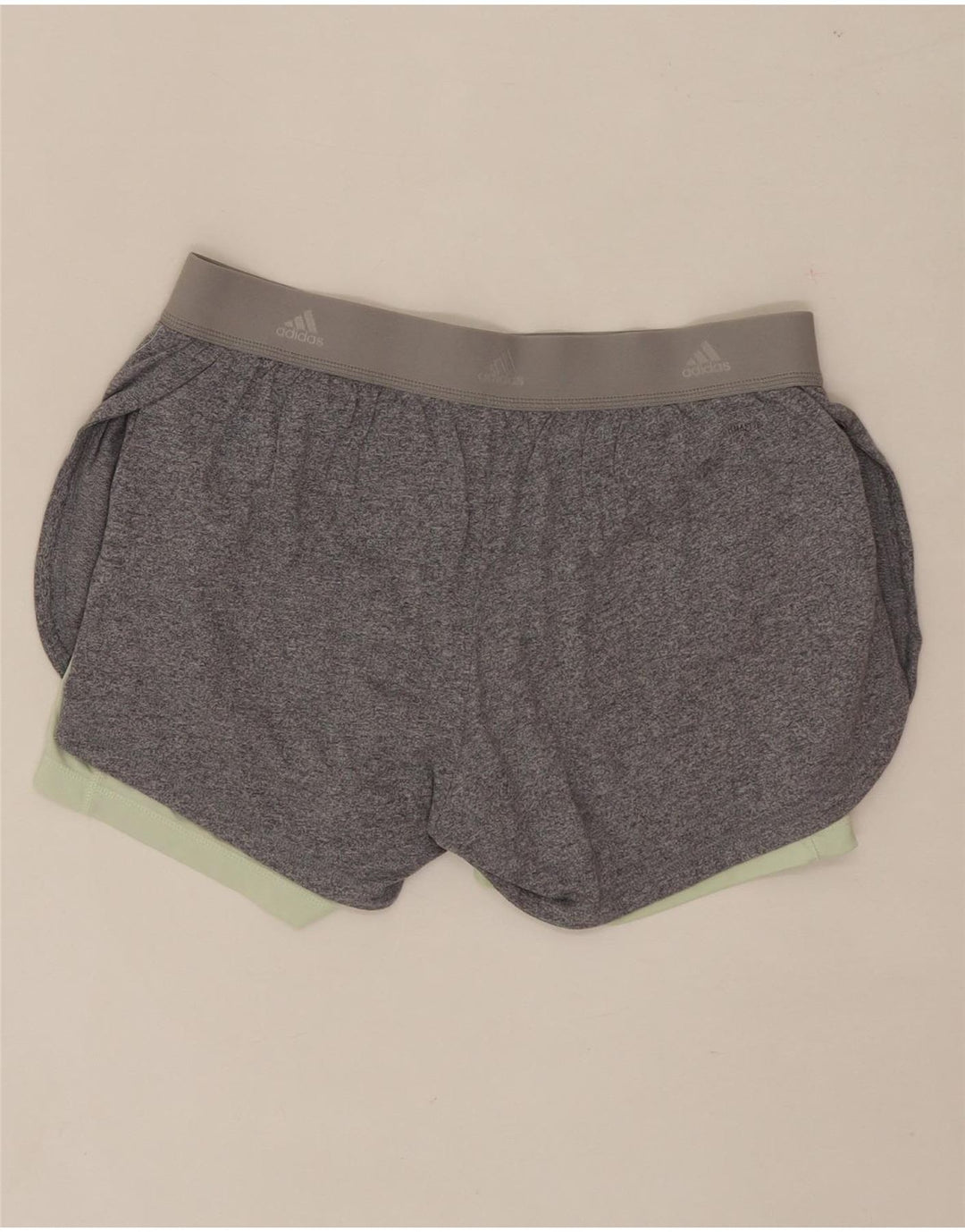 ADIDAS Womens Sport Shorts UK 12/14 Medium  Grey Vintage Adidas and Second-Hand Adidas from Messina Hembry 