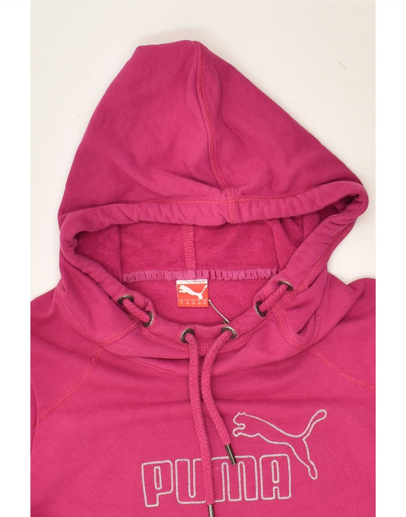 Womens Graphic Hoodie Jumper UK 10 Small | Vintage Puma | Thrift | Second-Hand Puma | Used Clothing | Messina Hembry 